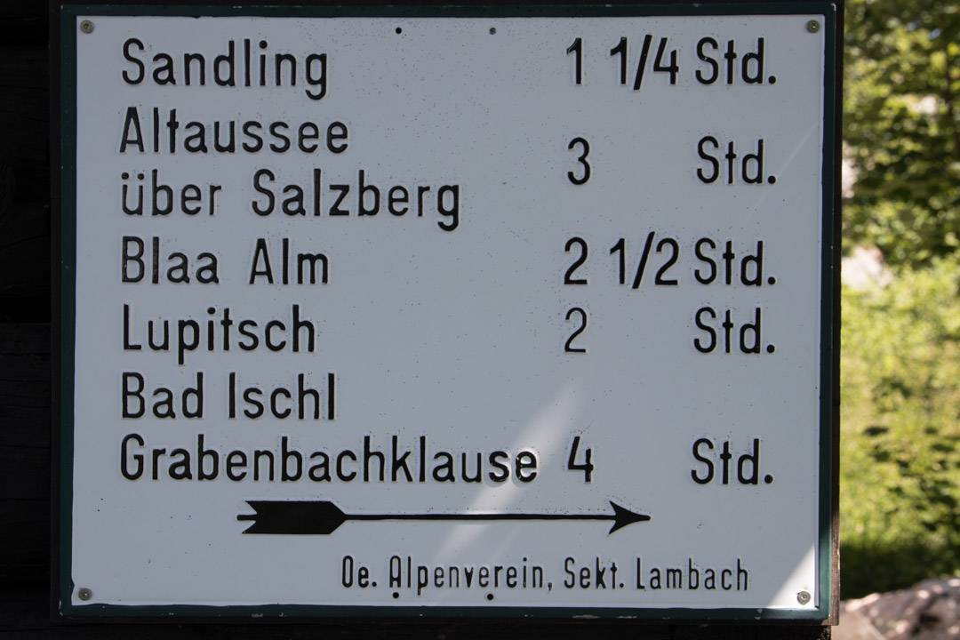 Wanderung auf den Sandling 1717m